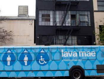 Blue Lava Mae Bus