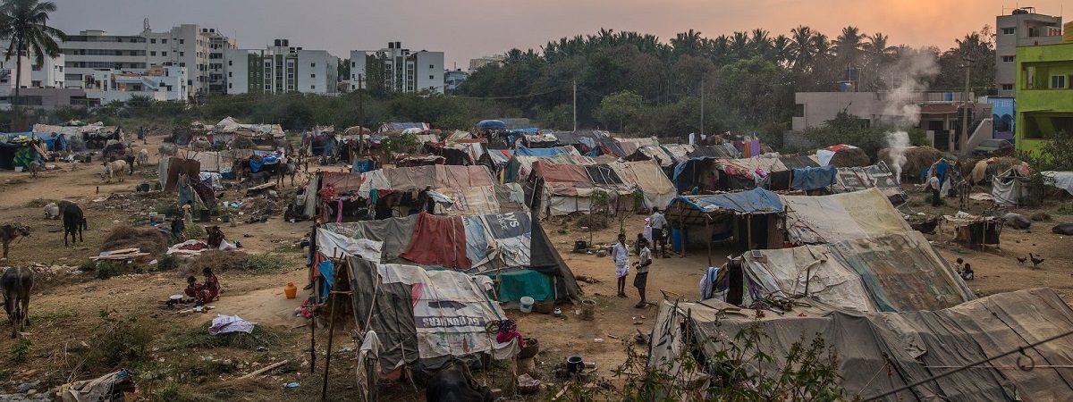 Indian slum scape