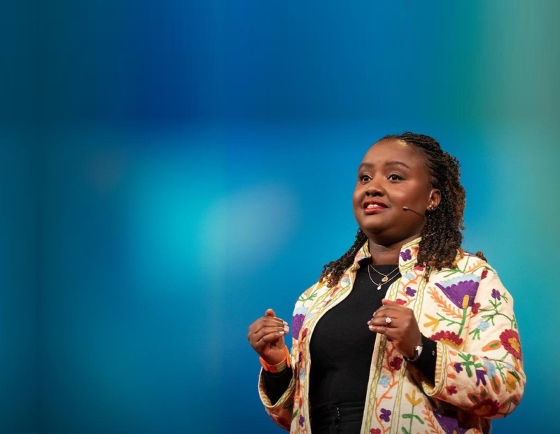 Wawira Njiru onstage at TED