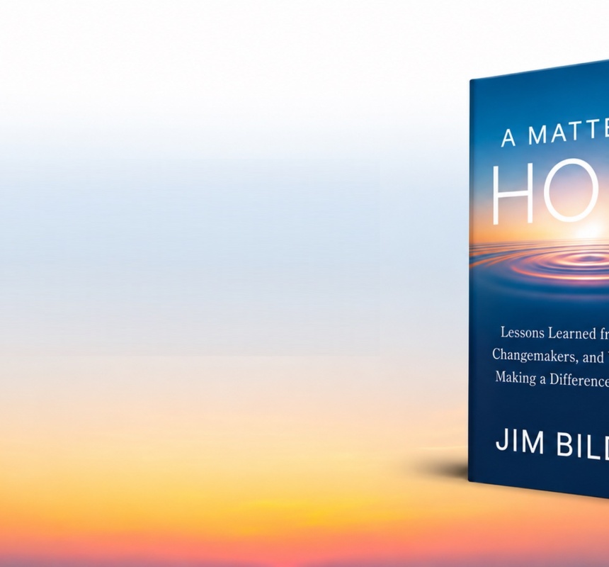The cover of the book A Matter of Hope by Jim Bildner